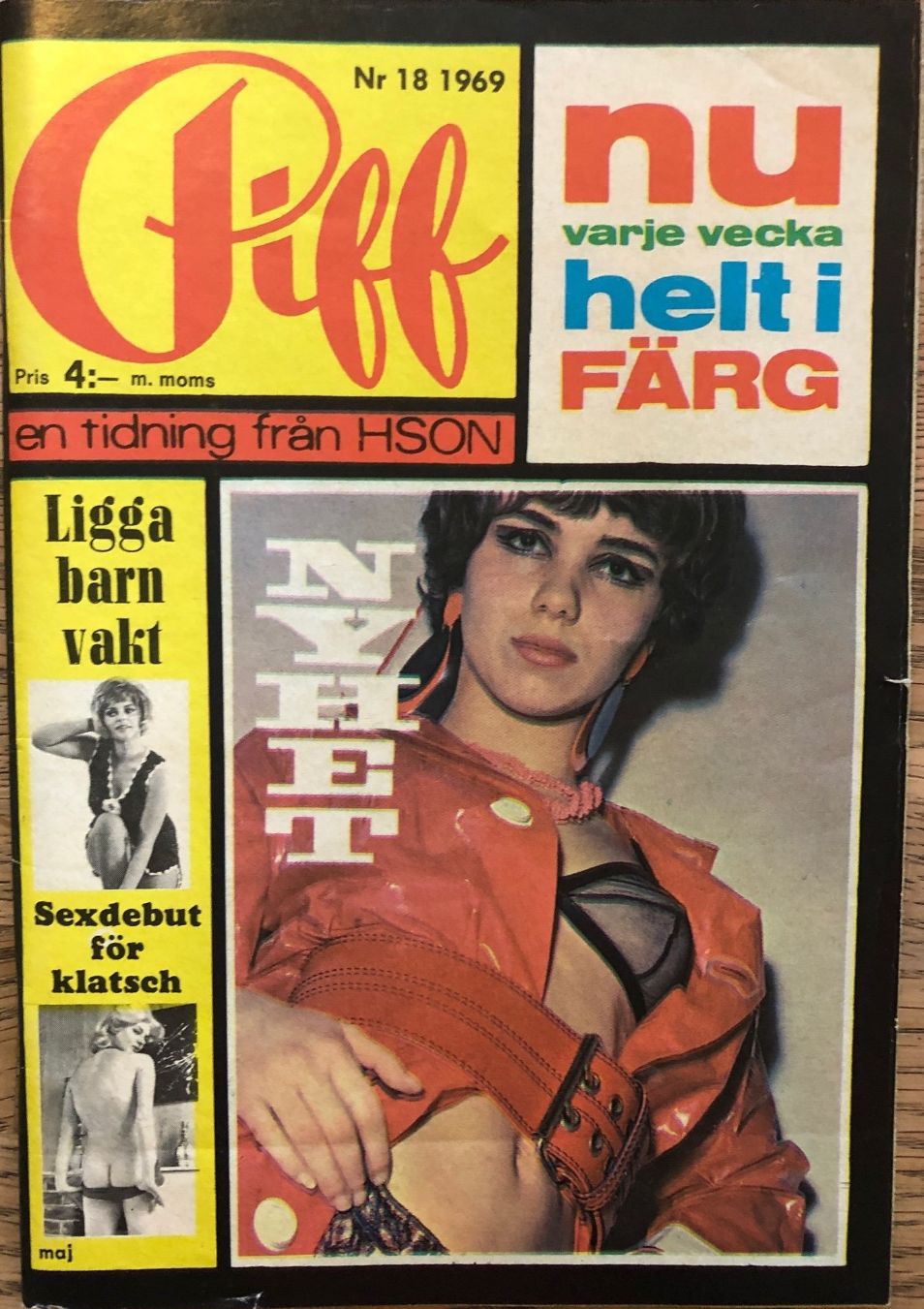PIFF magazine side cover Issue 18   1969