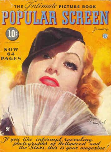POPULAR SCREEN (1934) magazine side cover January 1935