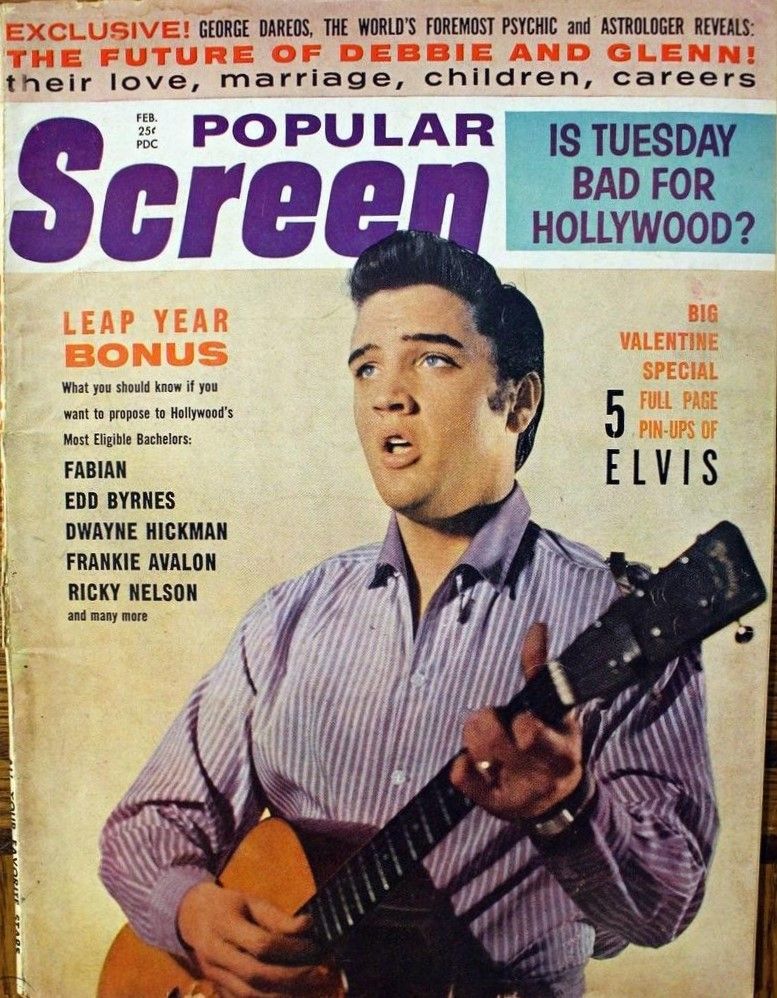 POPULAR SCREEN (1959) magazine side cover February 1960