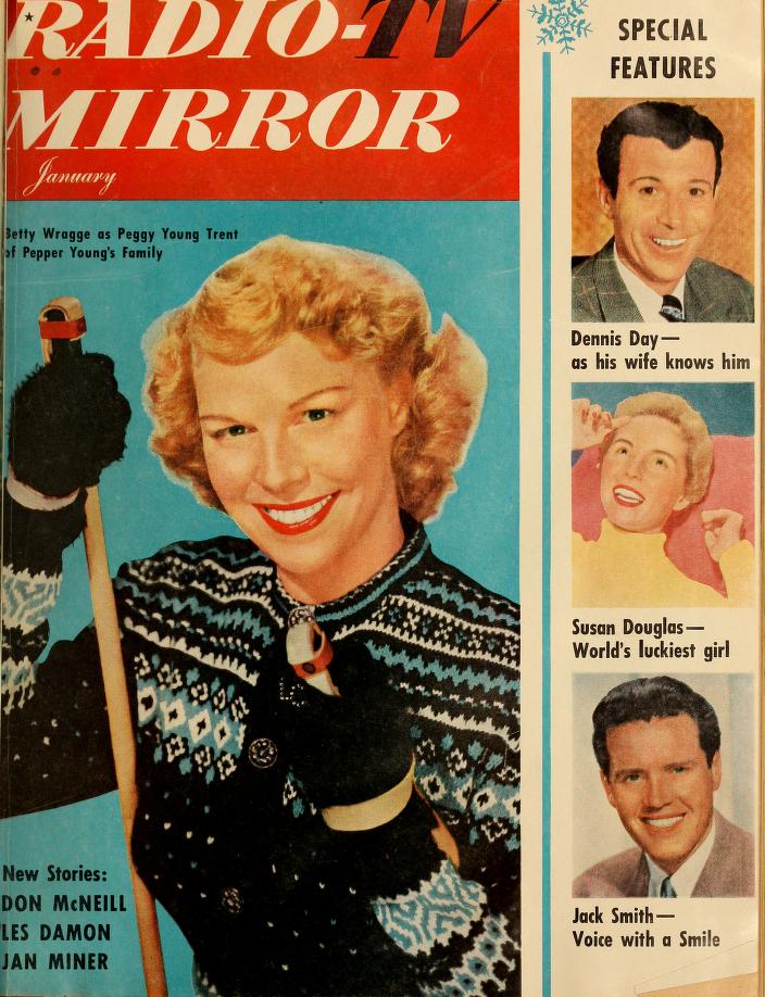 TV RADIO MIRROR magazine side cover  January 1953