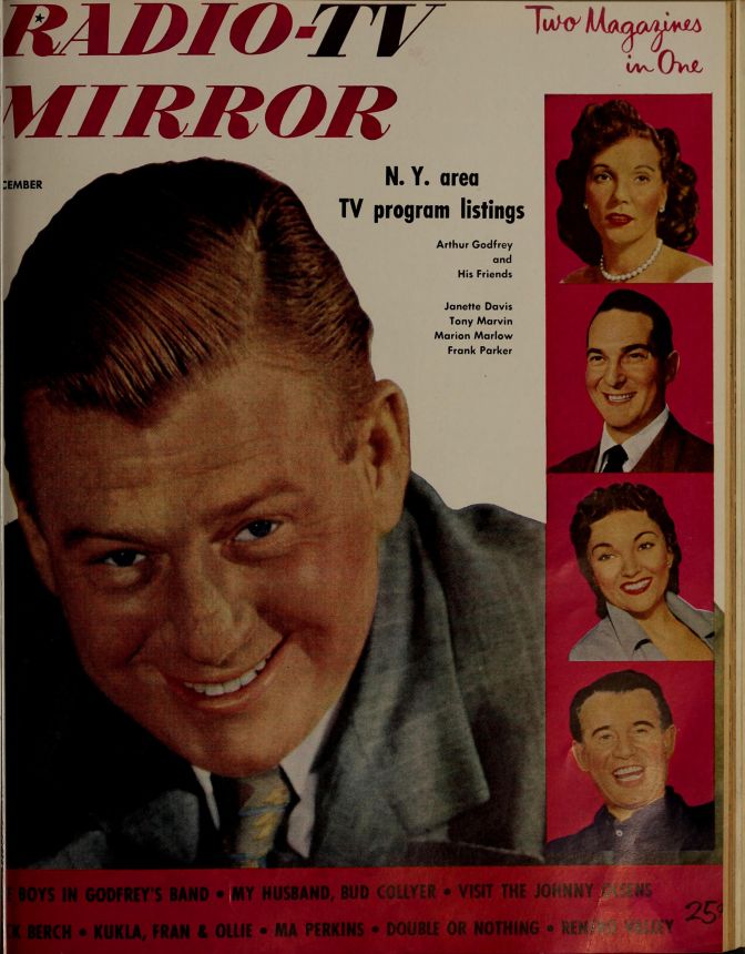 TV RADIO MIRROR magazine side cover  December 1951