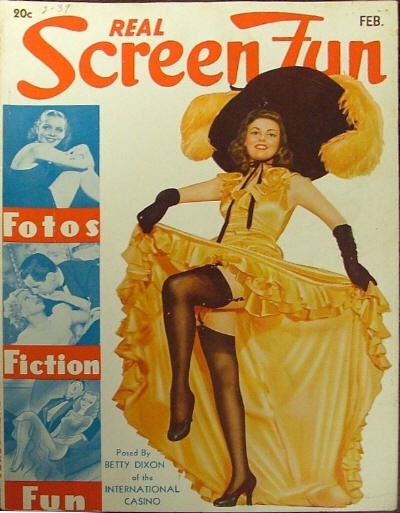 REAL SCREEN FUN magazine side cover Issue 50  Vol 5 # 2 February 1939