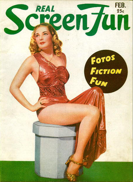 REAL SCREEN FUN magazine side cover Issue 53  Vol 5 # 5 February 1940