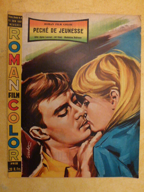 ROMAN FILM COLOR magazine side cover Issue 6 15 June 1961