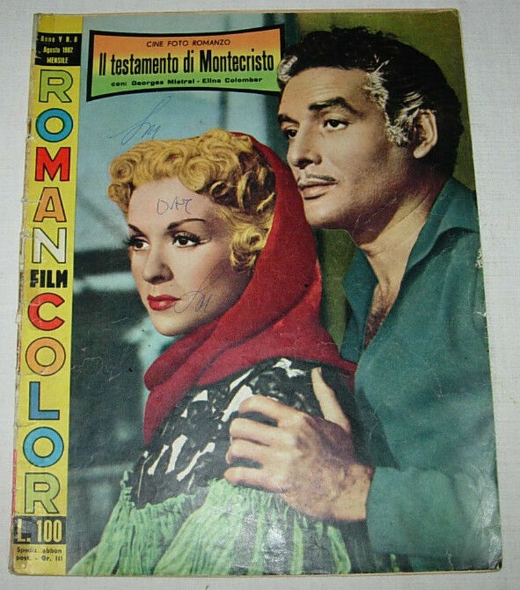 ROMAN FILM COLOR magazine side cover Issue 8 15 August 1962