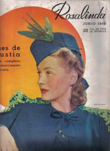 ROSALINDA magazine side cover Issue 105 June 1940