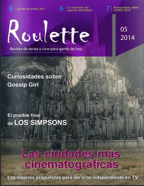 ROULETTE magazine side cover Issue 5 November 2014