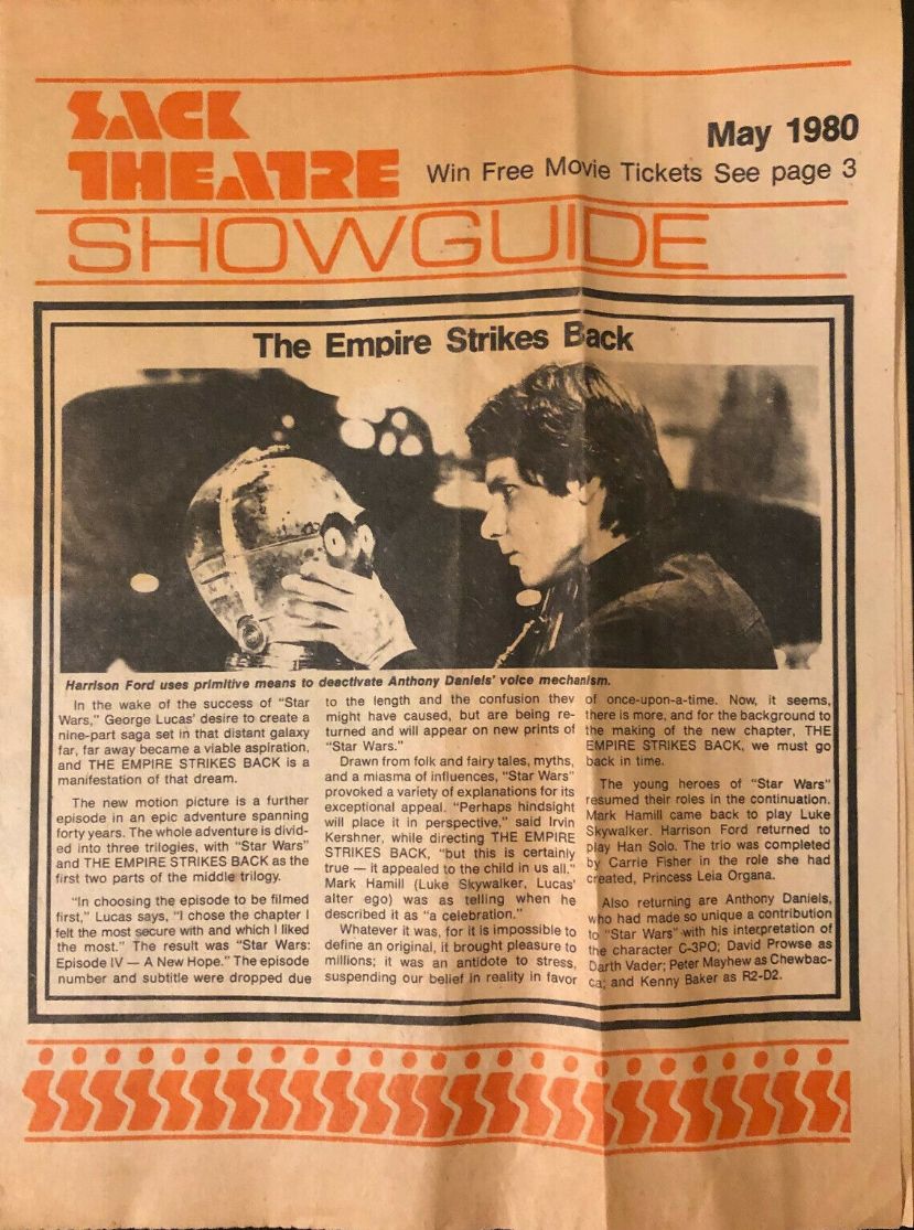 SACK THEATRE SHOWGUIDE