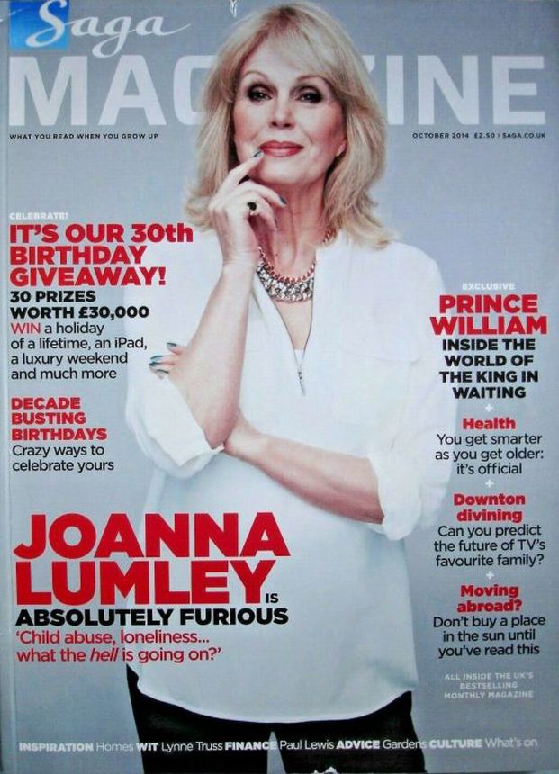 SAGA MAGAZINE magazine side cover  October 2014