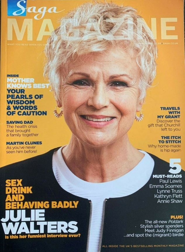 SAGA MAGAZINE magazine side cover  March 2015