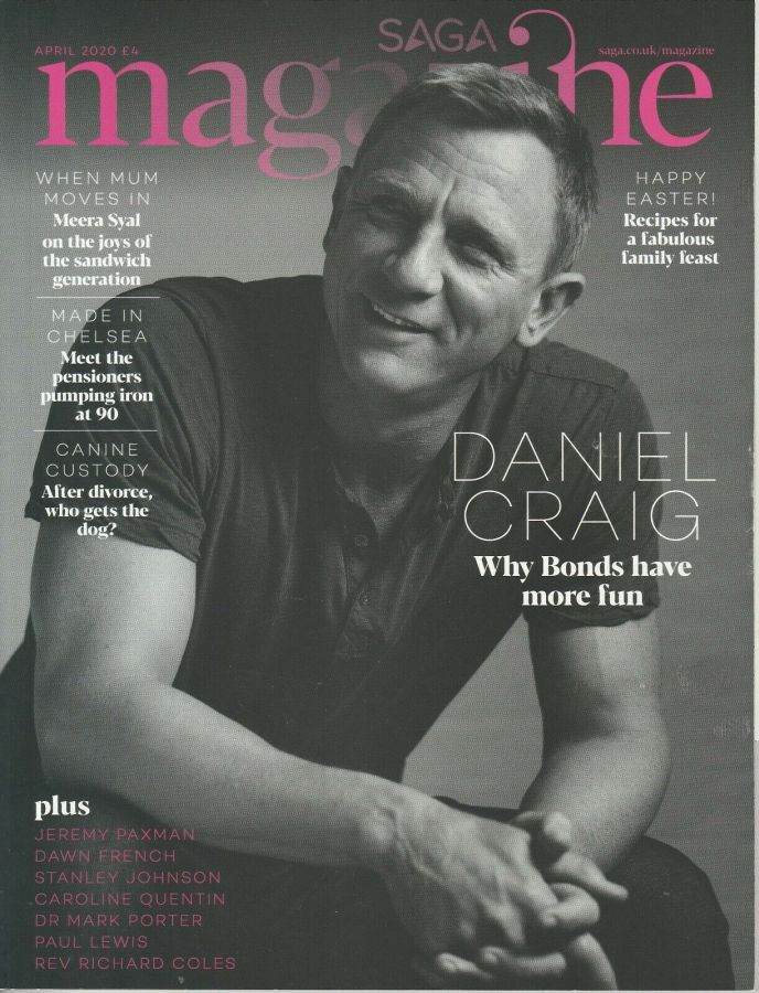 SAGA MAGAZINE magazine side cover  April 2020