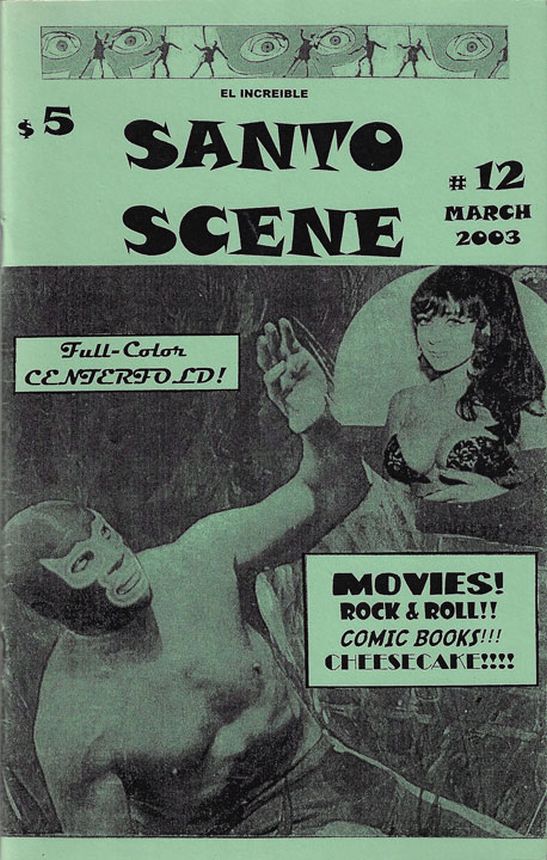 SANTO SCENE magazine side cover Issue 12 March 2003