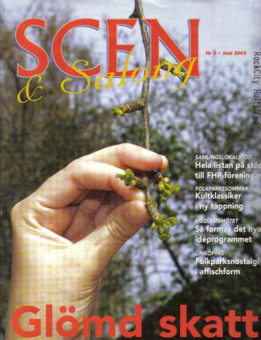 SCEN OCH SALONG magazine side cover Issue 3 June 2003