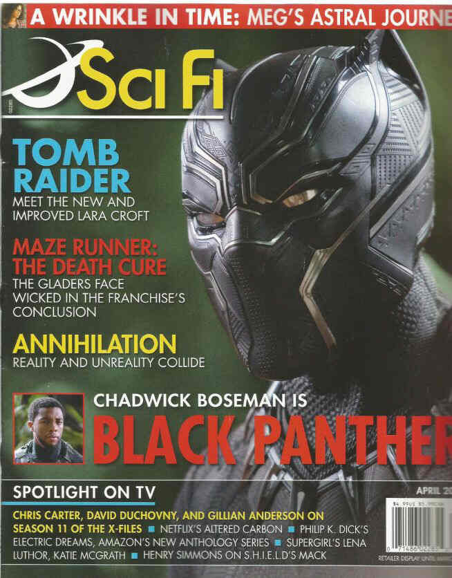SCI FI magazine side cover  April 2018