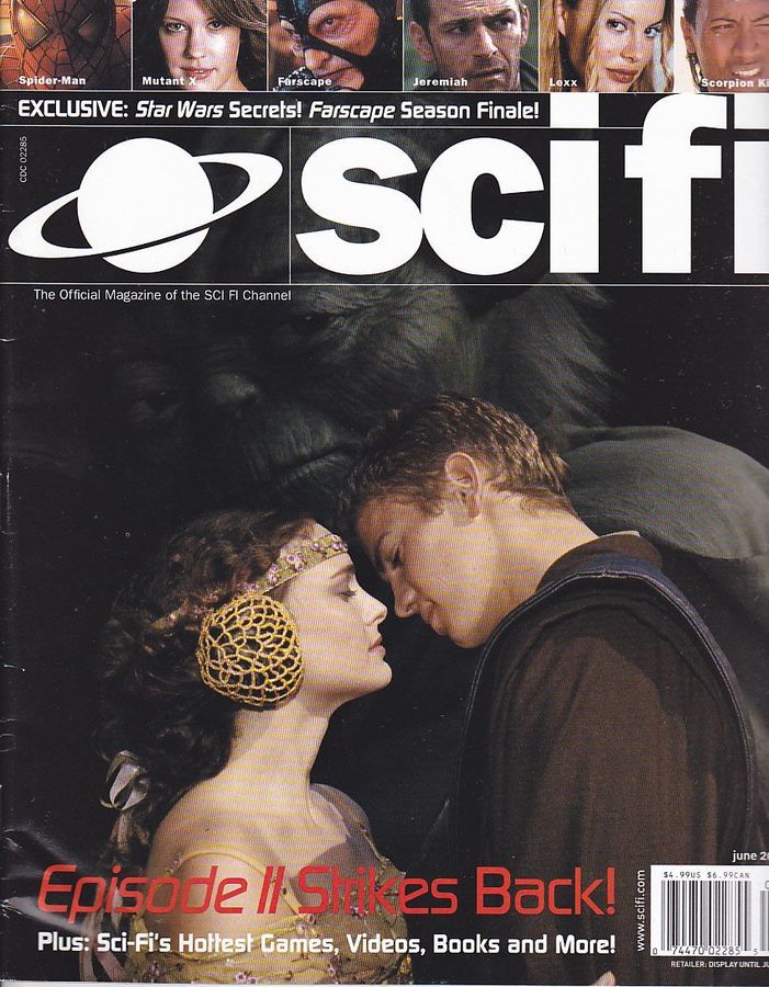 SCI FI magazine side cover  Vol 8 # 3 June 2002