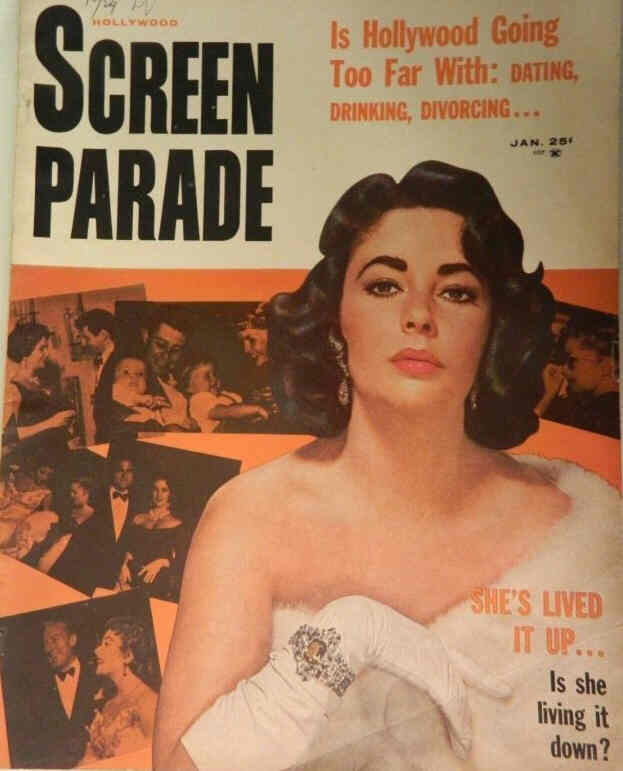 HOLLYWOOD SCREEN PARADE magazine side cover January 1960