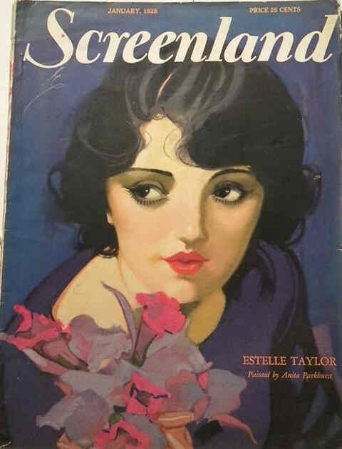 SCREENLAND magazine side cover January 1928