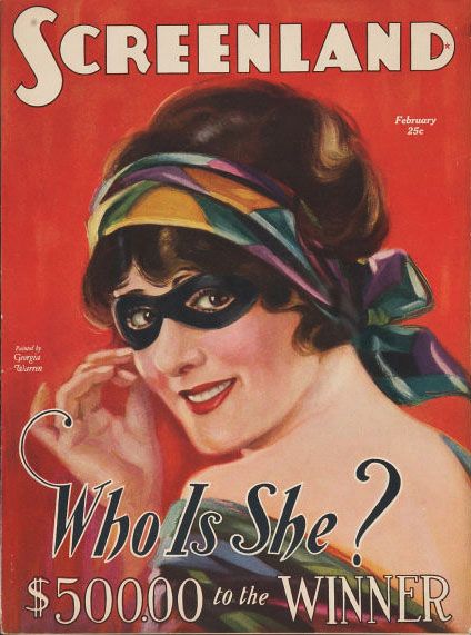SCREENLAND magazine side cover February 1929