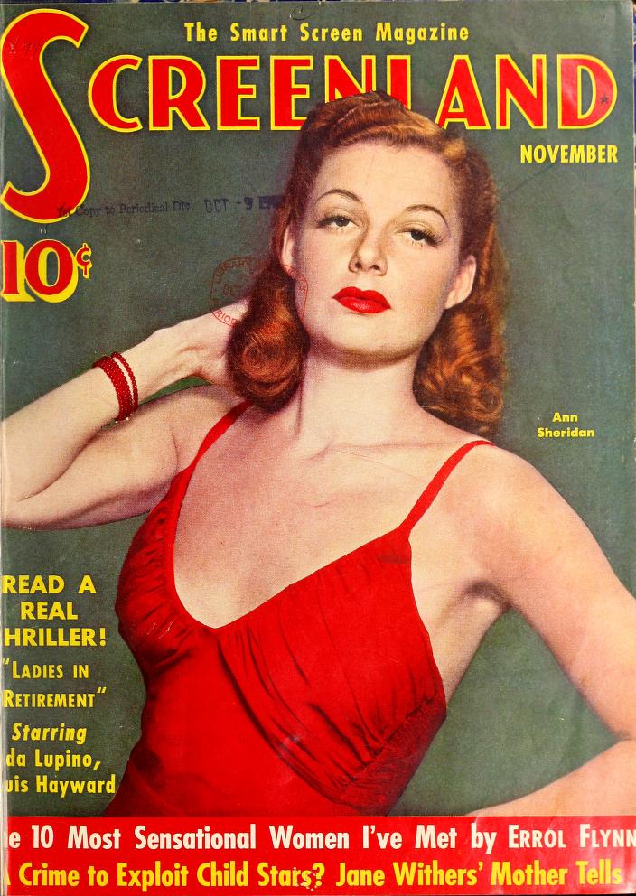 SCREENLAND magazine side cover November 1941