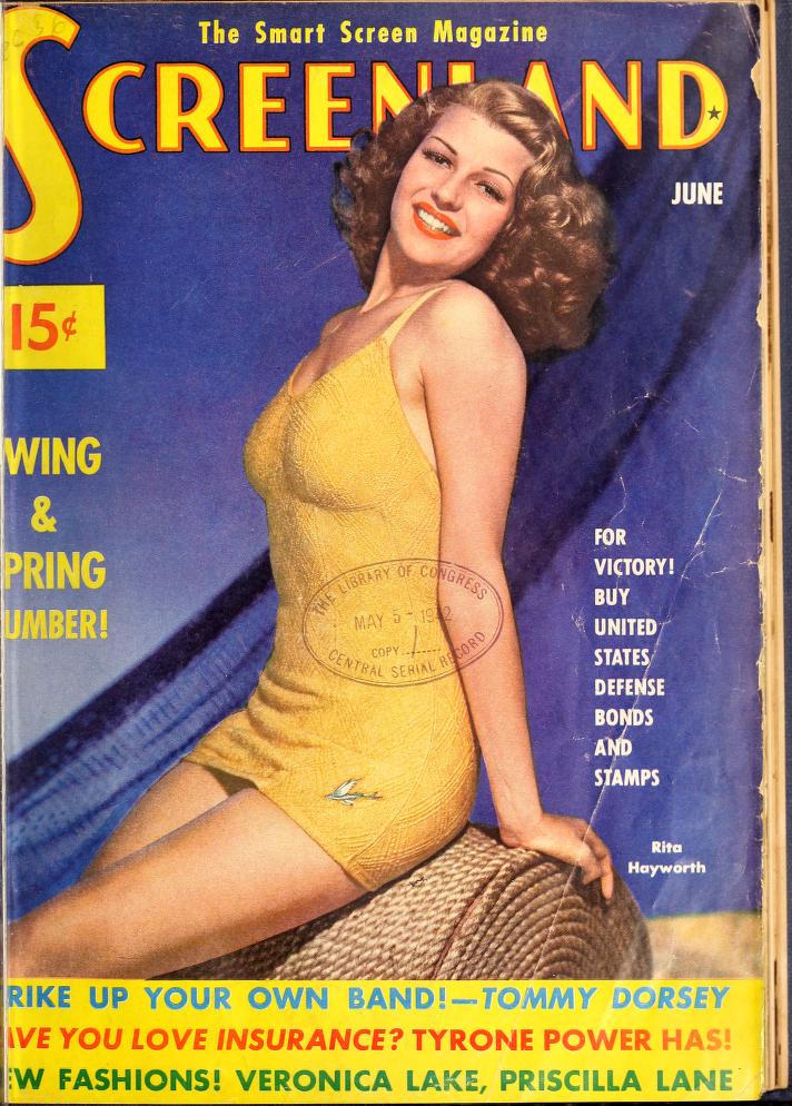Rita Hayworth magazine cover