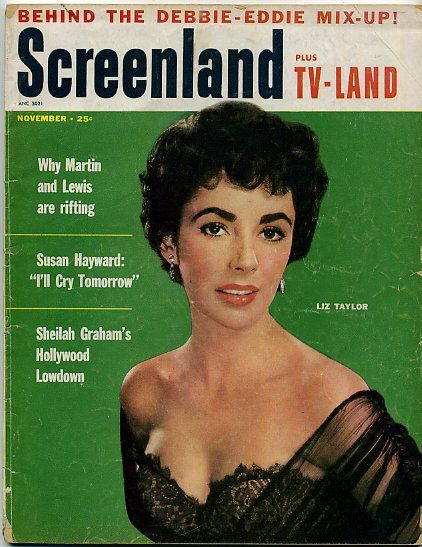 SCREENLAND magazine side cover November 1955