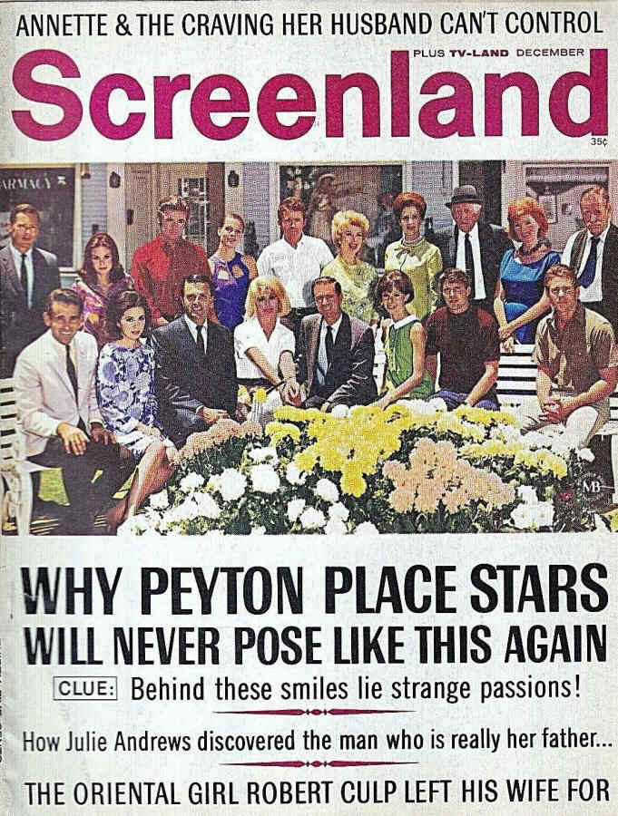 SCREENLAND magazine side cover December 1966