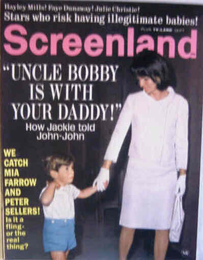 SCREENLAND magazine side cover September 1968