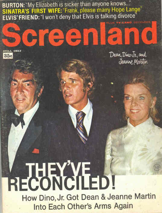 SCREENLAND magazine side cover December 1970