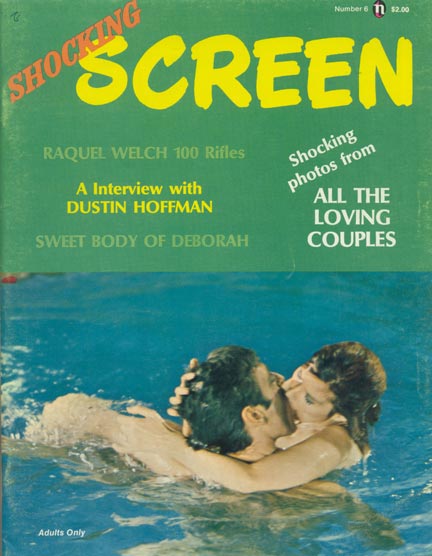 SHOCKING SCREEN magazine side cover Issue 6 August 1969
