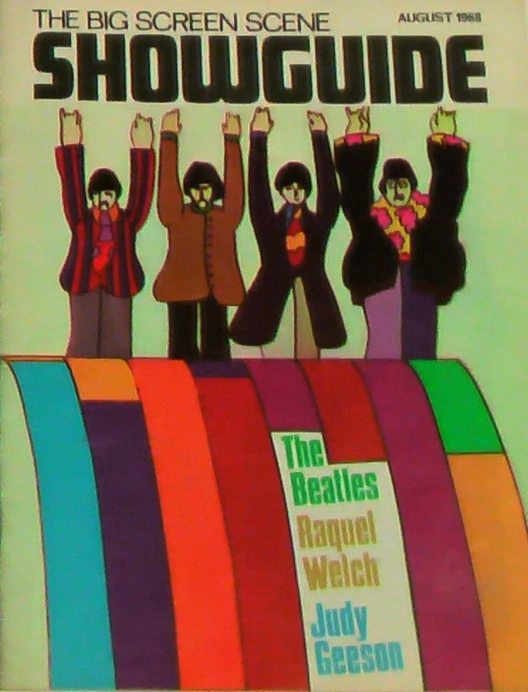 SHOWGUIDE magazine side cover August 1968
