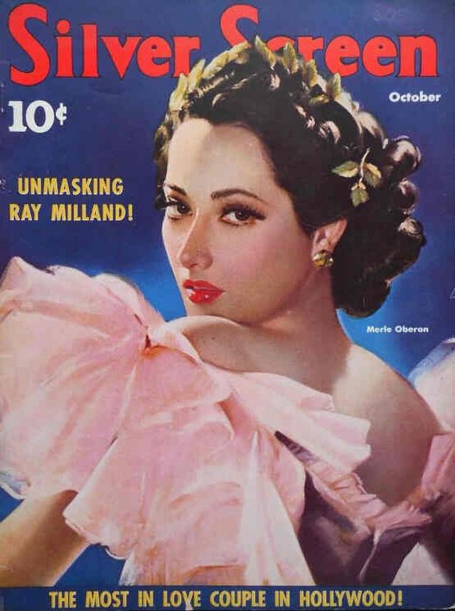 Merle Oberon magazine cover