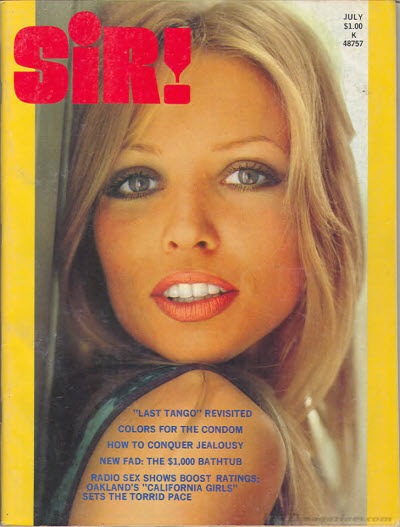 SIR! magazine side cover  July 1973