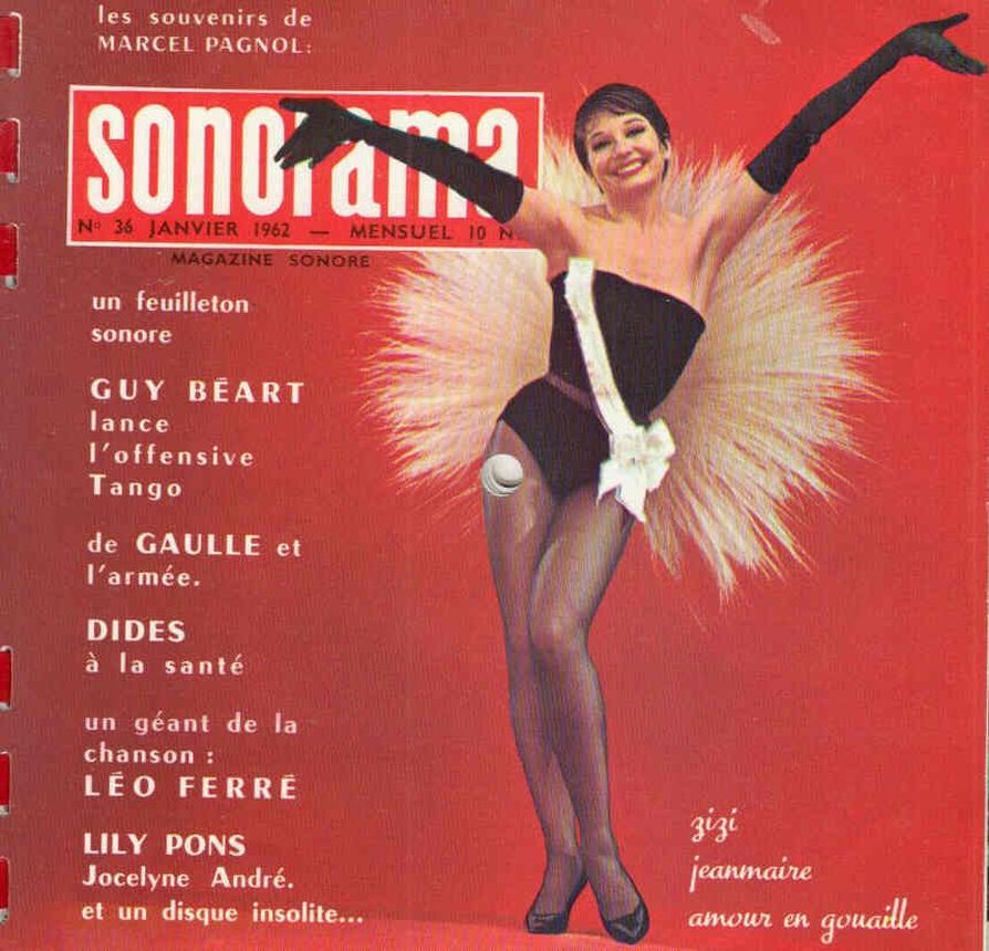 SONORAMA magazine side cover Issue 36  January 1962