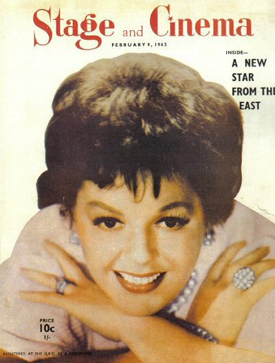 STAGE AND CINEMA magazine side cover 9 February 1962