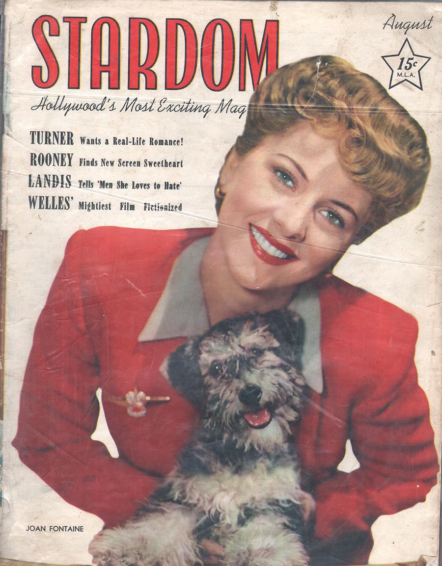 STARDOM (40s) magazine side cover August 1942