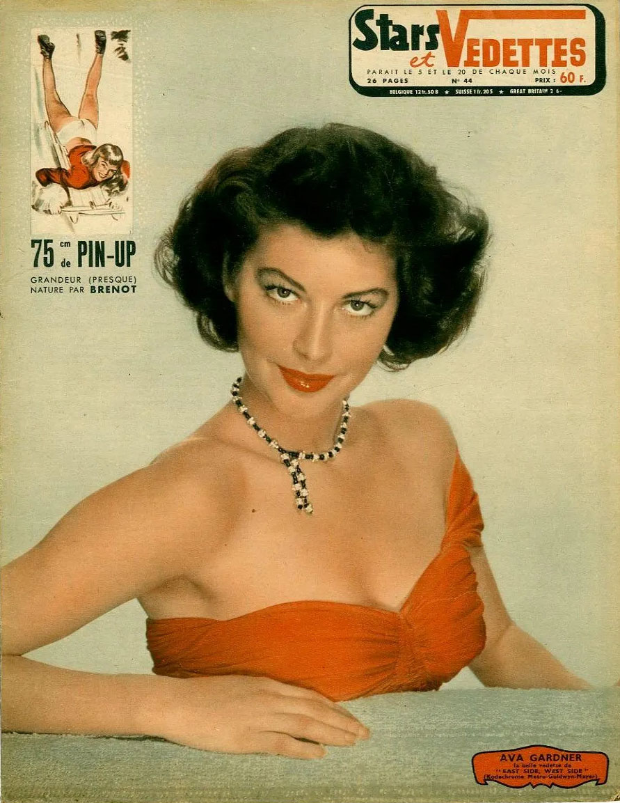 STARS ET VEDETTES magazine side cover Issue 44   1950