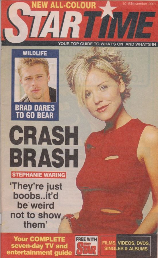 STAR TIME (UK) magazine side cover 10 November 2001
