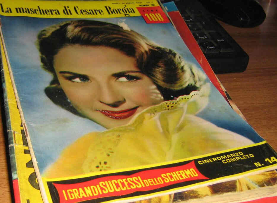GRANDI SUCCESSI DELLO SCHERMO magazine side cover Issue 14  September 1956