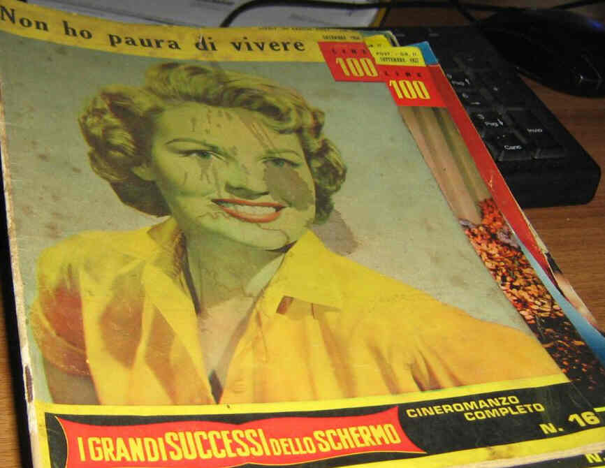 GRANDI SUCCESSI DELLO SCHERMO magazine side cover Issue 16  September 1956