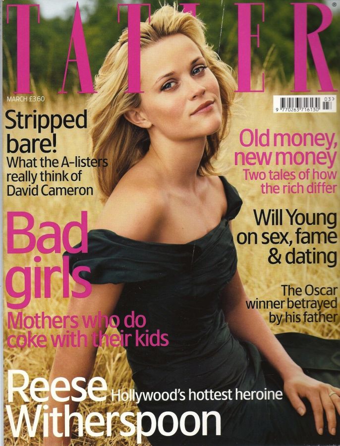 TATLER UK magazine side cover  March 2006