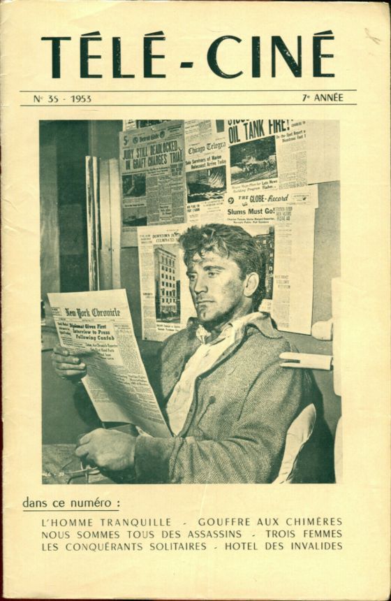 TELECINE magazine side cover Issue 35  1953
