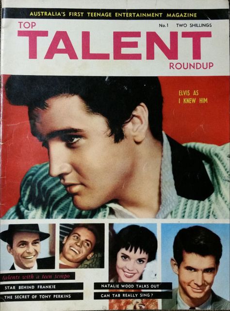 TOP TALENT ROUNDUP magazine side cover Issue 1  1967