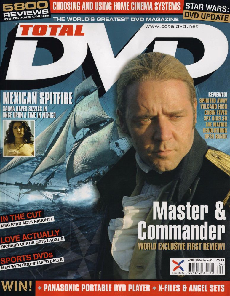TOTAL DVD magazine side cover Issue 60 April 2004