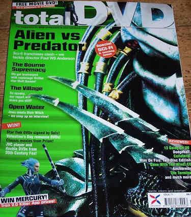 TOTAL DVD magazine side cover Issue 71  2005