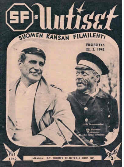 UUTISET magazine side cover Issue 1 22 February 1942