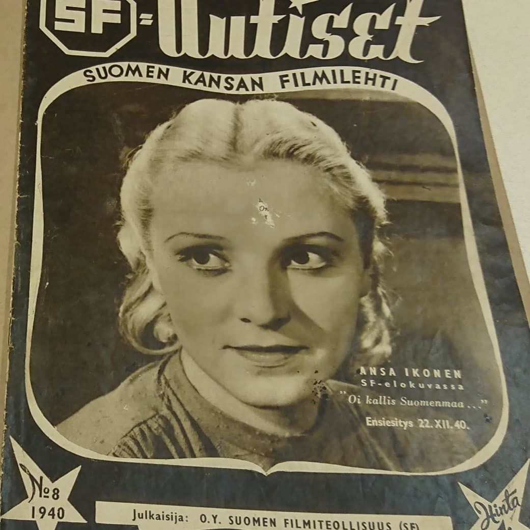 UUTISET magazine side cover Issue 8   1940