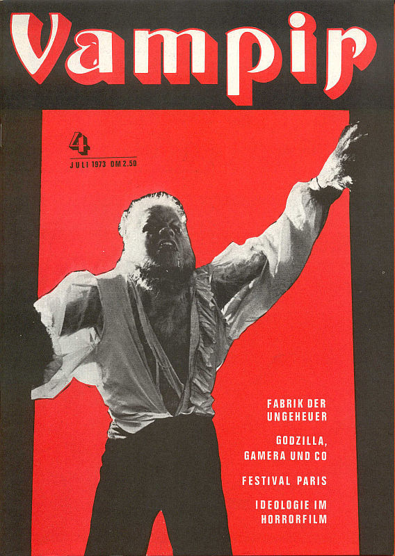 VAMPIR magazine side cover Issue 4 July 1973