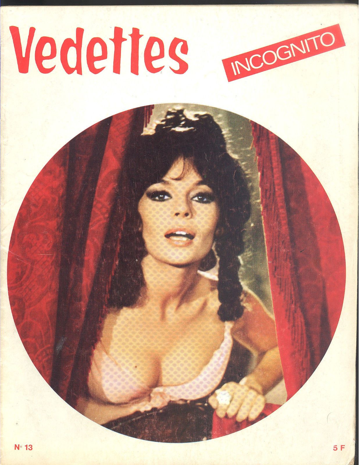 VEDETTES INCOGNITO magazine side cover Issue 13   1971