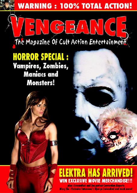 VENGEANCE magazine side cover Issue 5 Vol 2 # 2 January/March 2005