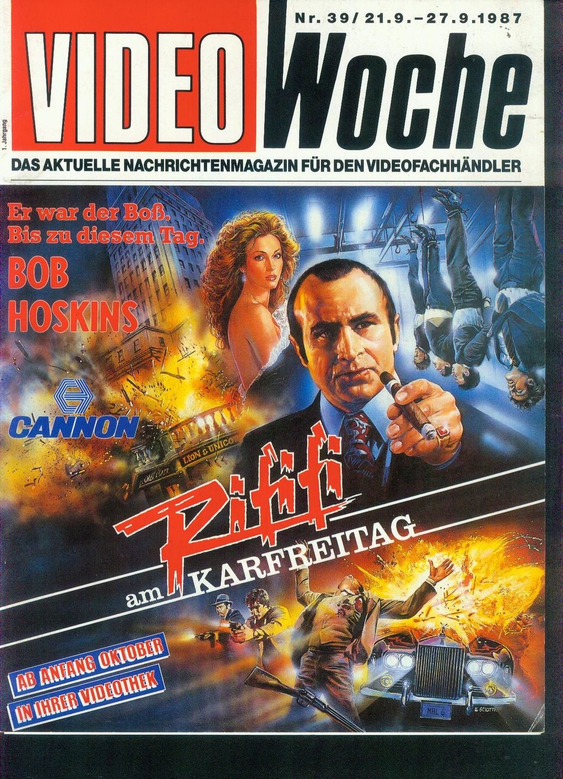 VIDEOWOCHE magazine side cover Issue 39   1987